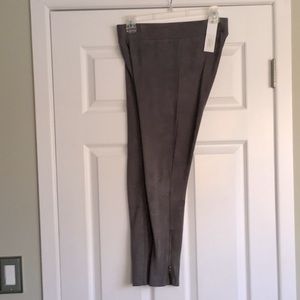 Suede Zip Leggings